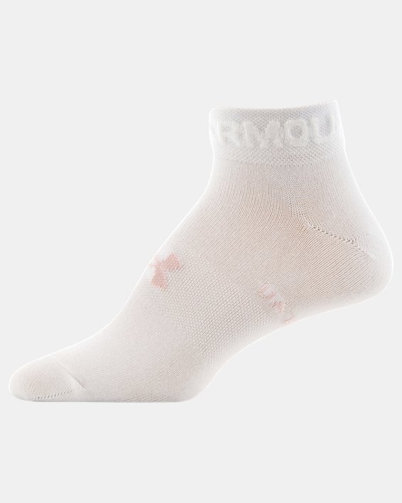 Women's UA Essential Low Cut Socks - 6-Pack, White, pdpMainDesktop image number 1